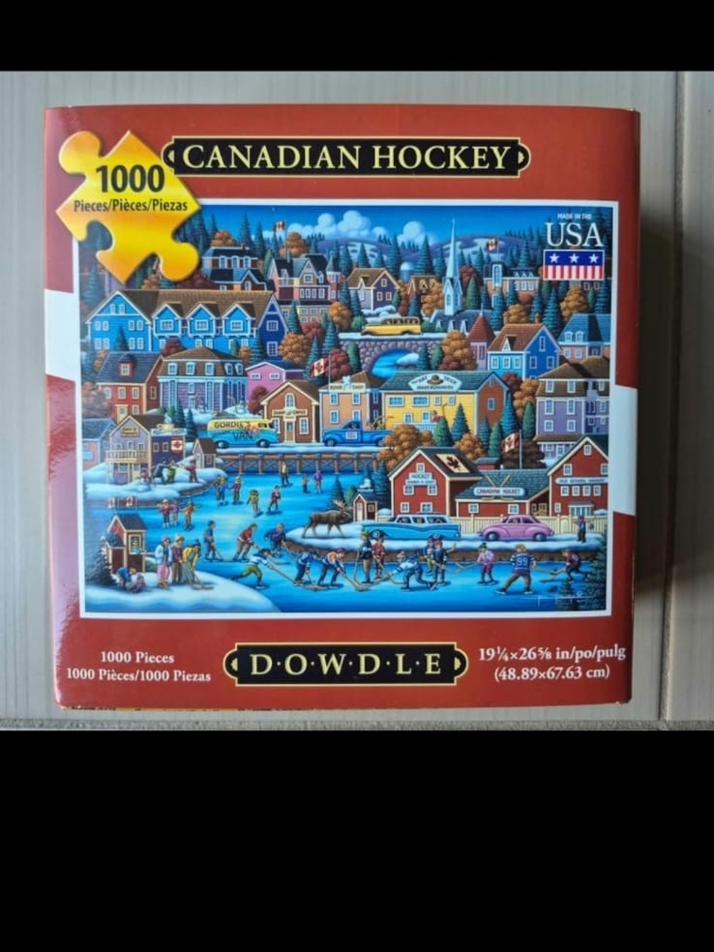 Dowdle Canadian Hockey 1000-Piece Jigsaw Puzzle